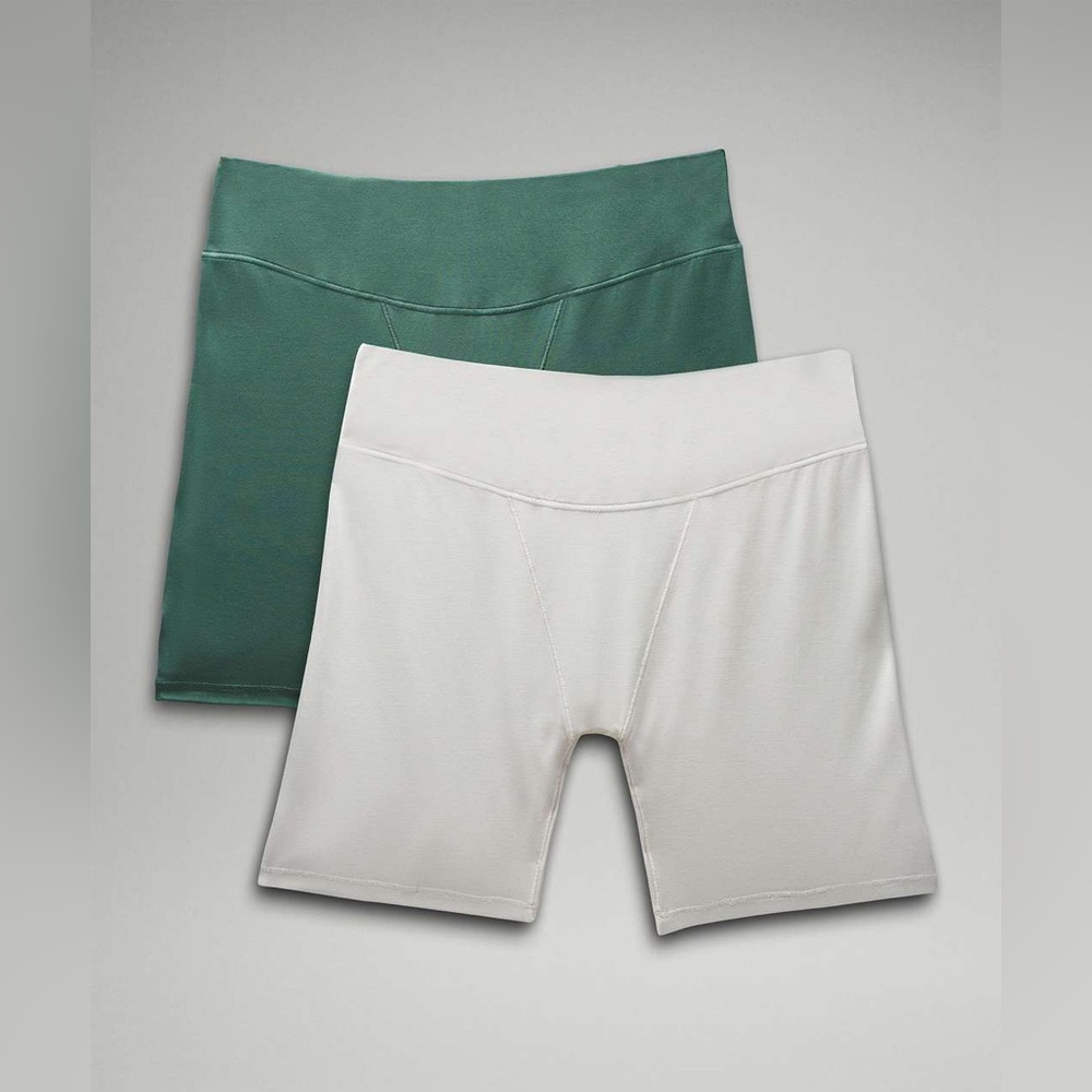 Lululemon UnderEase Super High Rise Shortie 2 Pack size S Medium Forest/ Vapor